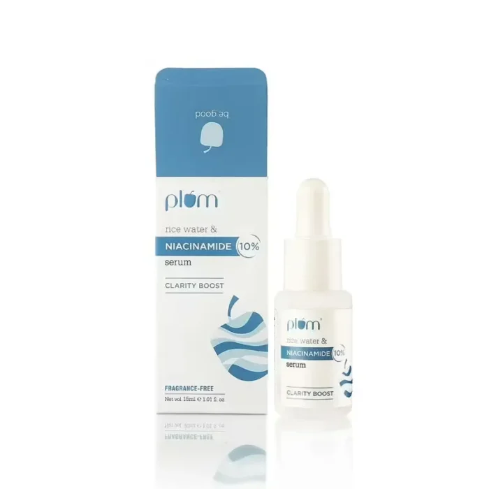 Plum 10% Niacinamide Face Serum With Rice Water For Clear & Bright Skin - Image 1