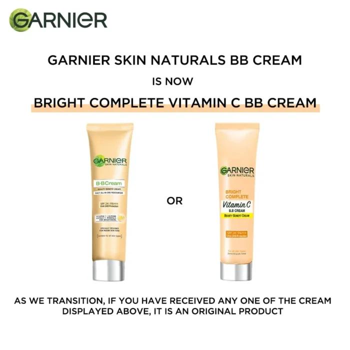 garnier 30g Garnier Skin Naturals Vitamin C BB Cream SPF 24/PA+++ - Image 2