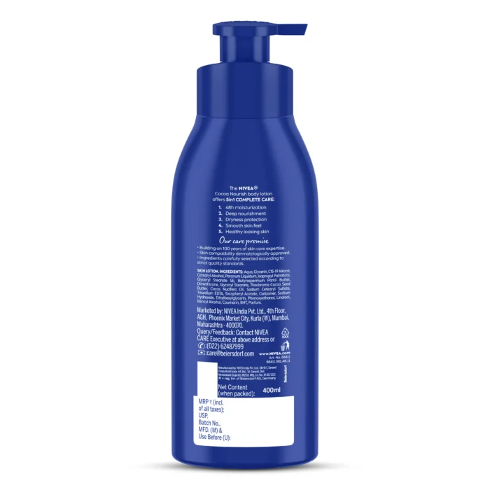 Nivea Cocoa Nourish Oil In Body Lotion - 400ml - Image 2