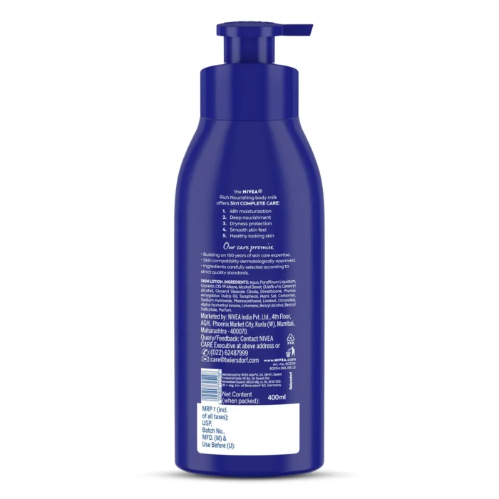 nivea 400ml 2 NIVEA 5 in 1 Complete Care Body Milk Body Lotion - Image 3